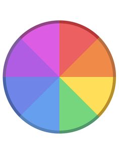 a colorful circle with different colors on it