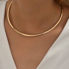 Copper Choker, Rose Gold Chain Necklace, Nordstrom Jewelry, Iron Jewelry, Neck Ring, Versatile Jewelry, Gold Collar, Estilo Punk, Gold Choker Necklace