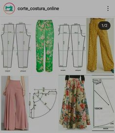 sewing pattern for wide leg pants