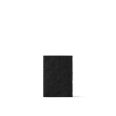 LOUIS VUITTON® - Passport Cover - Black Designer Black Wallet With Embossed Logo, Black Rectangular Wallet With Embossed Logo, Modern Black Wallet With Dust Bag, Designer Black Bag With Embossed Logo, Black Luxury Rectangular Wallet, Louis Vuitton Passport Cover, Ballerina Pumps, Louis Vuitton Official, Monogram Bag