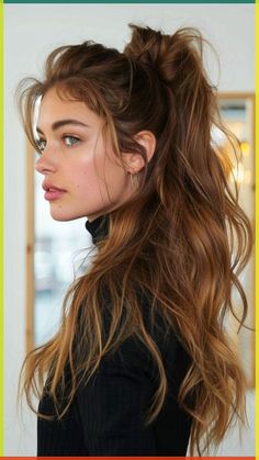 Unique Ponytail Hairstyles, Hairstyle High Ponytail, Stylish Ponytail, Girly Hair, Perfect Ponytail, Hairstyle Wedding, Y2k Hairstyles, Half Ponytail, Ponytail Hairstyle