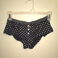 95% Cotton 5% Spandex Never Worn. Tags Were Lost. If Purchased Saturday After 11am, It Will Be Shipped Monday. Boy Shorts, Women's Intimates, Black Silver, Spandex, Lost, Tags, Silver, Women Shopping, Black