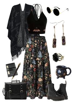 Free Spirit Clothing Aesthetic, Goth Casual Outfits Summer, Southern Goth Fashion, Pirate Core Outfits Casual, Whimsigothic Aesthetic Clothes, Goth Cottagecore Outfits, Witchy Spring Outfits, Garden Witch Outfit