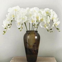 Artificial Silk White Orchid Flowers High Quality Butterfly Moth Phalaenopsis Fake Flower for Wedding Home Festival Decoration Flower For Wedding, Butterfly Orchid, Silk Orchids, Artificial Orchids, Artificial Hydrangeas, Artificial Silk Flowers, Orchid Flowers