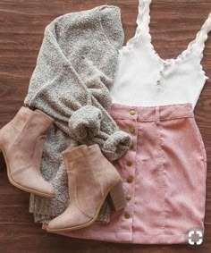 Winter School Outfits, Goal Outfits, Winter Outfits For School, Corduroy Skirt, Outfits Casual, Fall Winter Outfits, Street Styles, Outfits Casuales, Cute Fashion