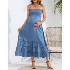 Good choice for expectant mother in every stage: Summer casual maxi dress, fit and flare style will not be fussy about any figure. The spaghetti dress is designed with style and comfort in mind for all stages of pregnancy and postpartum. It can be worn not only as a maternity dress, but also as a regular casual dress. Baby Shower Photoshoot, Dress For Baby Shower, Shower Photoshoot, Spaghetti Dress, Maternity Wrap Dress, Long Sleeve Maternity Dress, Maternity Long Dress, Maternity Dresses Summer, Summer Spaghetti