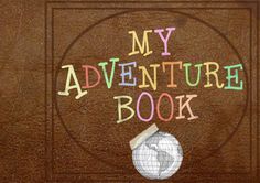 a book with the words my adventure book written on it