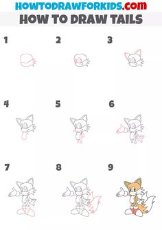 how to draw sonic the hedgehog step by step instructions for kids and beginners