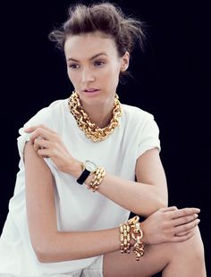 2013 Jewelry Collection Photography Tattoo, Luxe Jewelry, Chunky Chain Necklaces, Elegante Casual, J Crew Jewelry, Cute Jewelry, White Shirt, Jewelry Inspiration