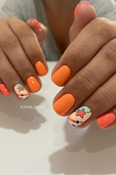 Uñas Color Coral, Fun Spring Nails, Foil Nail Designs, Ring Finger Nails, Cheetah Nail Designs, Coral Nails, Finger Nail Art, Subtle Nails, Finger Nails