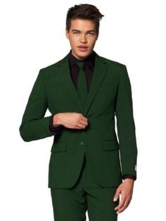 Look the best you possibly can in this dark green suit. Its such a versatile and timeless outfit that can be worn all year round, and helps you make a stylish statement wherever you go. Its got the moves to work in both your casual wardrobe and your party collection. | OppoSuits Men's Glorious Green 2 Piece Suit + Tie, 50 Regular Fitted Dark Green Business Suit, Tailored Dark Green Business Suit, Classic Dark Green Semi-formal Suits, Classic Dark Green Business Suit, Green Notch Lapel Suit For Business, Green Notch Lapel Business Suit, Classic Dark Green Suit For Workwear, Classic Green Three-piece Suit For Business, Classic Green Semi-formal Suits