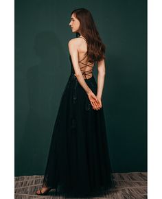 Buy sexy open back tulle lace black prom dress with slit front at wholesale price online. High quality custom-made service pro since 2009. Tie Back Prom Dress, Open Back Dress Formal, Plum Prom Dress, Black Sparkly Prom Dress, Open Back Black Dress, Open Back Prom Dress, Prom 23, Black Wedding Dress Gothic, Fashionista Outfits