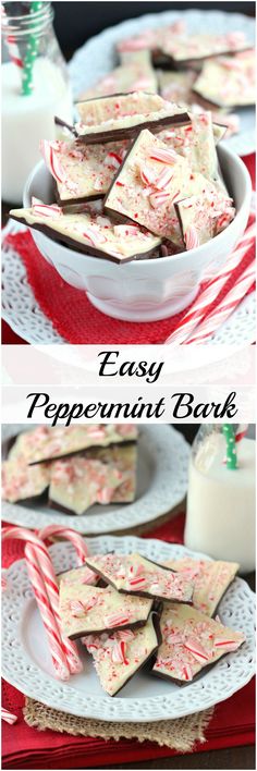 easy peppermint bark recipe for christmas