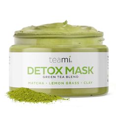 Teami Detox Mask. Green Tea Blend. New In Box Green Tea Face Mask, Green Tea Facial, Detox Face Mask, Green Tea Detox, Deep Cleansing Facial, Green Tea Face, Pore Minimizer, Aging Beauty, Green Tea Mask