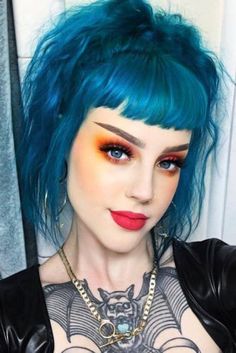 Haircolour Ideas, Neon Hair Color, Mint Green Hair, Hair Color Options, Colourful Hair, Neon Hair, Turquoise Hair, Affordable Wigs, Green Wig