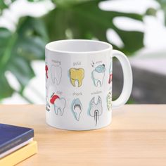 11oz ceramic mug featuring wraparound print. Available in two shapes. Dishwasher safe. teefs! Be sure to order in white, gray may lose details Mug Handle, Printed Photo, Coffee Pictures, Picture Design, Ceramic Materials, Hot Cocoa, Print Gifts, Simple Designs, Photo Printing