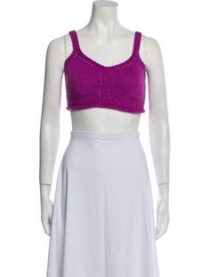 Ulla Johnson Crop TopPurpleSleeveless with Scoop NeckDesigner Fit: Tops by Ulla Johnson typically fit true to size. Sleeveless Crop Top, Ulla Johnson, Scoop Neck, Crop Top, Top Outfits, Crop Tops, Purple, Clothes For Women, Clothes