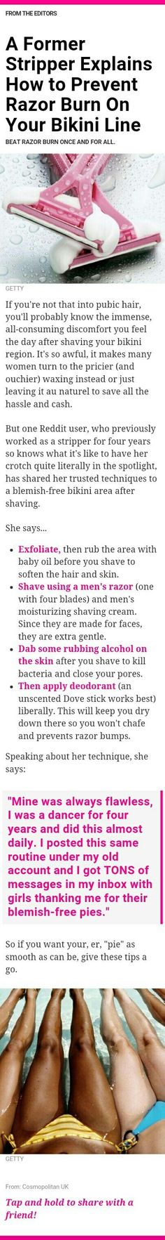 Ha Ha this is awesome, and smart! Pubic Shaving Tips Style, Shaving Tips, Razor Burn, Diy Kosmetik, Razor Bumps, Body Hacks, Makeup Tricks, Diet Vegetarian, Ha Ha