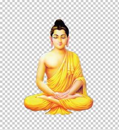 buddha sitting in the lotus position with his eyes closed