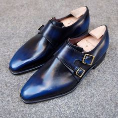 Men Double Monk Strap Leather Dress Shoes on Storenvy Double Monk Strap Shoes, Monk Shoes, Quality Leather Boots, Double Monk Strap, Custom Design Shoes, Monk Strap Shoes, Leather Dress Shoes, Little Brother, Goodyear Welt