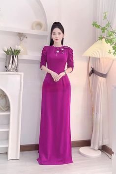 Hello , thanks for visiting my shop Brand New High Quality Vietnamese Ao Dai. Ao Dai for women 40-77 kgs Ao Dai full set ( dress + pants) cổ tròn tay lỡ  *These are Asian size <>US Petite size .Please order 1,2 size bigger to your normal size  Full size XS/ S/ M/ L/ XL/ 2XL/ 3XL. S: burst 33in - waist 26in -length 55 in M: burst 35in -waist 28in -length 55 in L: burst 37in -waist 30in -length 55 in XL: burst 39in -waist 32in -length 55 in XXL: burst 41in -waist 34in -length 55 in 3XL: burst 43in -waist 36in -length 55 in Please refer the size chart to select your size. If you are not sure about your size, please message me. Hope you have found your favorite dress .Thank you Elegant Long Sleeve Pink Cheongsam, Elegant Formal Ao Dai Maxi Length, Elegant Formal Maxi Length Ao Dai, Elegant Maxi Length Ao Dai For Formal Occasions, Elegant Long Ao Dai For Festive Occasions, Elegant Pink Ao Dai For Formal Occasions, Elegant Short Sleeve Ao Dai For Festive Occasions, Traditional Ao Dai For Festive Banquet, Traditional Ao Dai For Festive Banquets