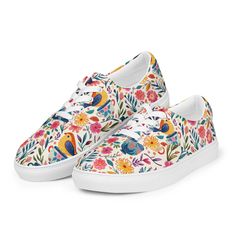 PLEASE NOTE: All of our patterns and shoes (lace-up, slip-on and hi-tops) can be mixed and matched. If you want us to change a pattern or shoe style, send us a note in the Contact Us page. We'll be excited to create the perfect shoe for you!  We also do CUSTOM ORDERS. Contact us for more info. No closet is complete without a pair of sneakers. Step up your shoe game with these women's lace-up canvas shoes and rest assured that your outfit will be polished to perfection.  * 100% polyester canvas u Womens Tie, Women Lace, Perfect Shoes, Shoes Trainers, Tie Shoes, Shoe Style, Canvas Shoes, Shoe Game, Monaco