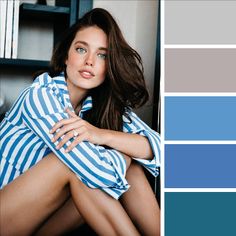 A True Summer colour palette - Emily DiDonato 2017 by Masha Maltsava True Summer Colour Palette, Summer Colour Palette, Seasonal Colour Analysis, The Concept Wardrobe, Concept Wardrobe