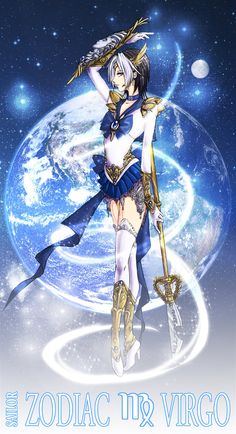 Sapphire Colour, 25 Birthday, Zodiac Characters, Anime Zodiac, Zodiac Virgo, Navy Blue And Gold