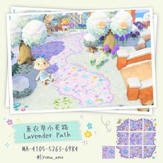 an advertisement for the game lavender path