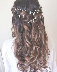 Wedding Hairstyles And Makeup, Hair Extensions Best, Wedding Hair Styles, Wedding Hair Inspiration, Wedding Hair Down, Wedding Hair Makeup, Hoco Hair, Wedding Hairstyles For Long Hair, Bridal Hairstyles