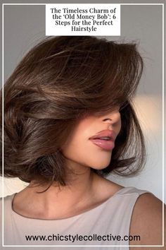 6 Steps for the perfect Old Money bob hairstyle 90s Old Money Bob, Old Money Bob Brunette, Old Money Brunette Hair Short, Bob Brunette, Long Bob Hair, Restore Hair Health, Ouai Hair Oil, Ouai Hair, Perfect Hairstyle