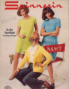 an old magazine cover with two women in dresses