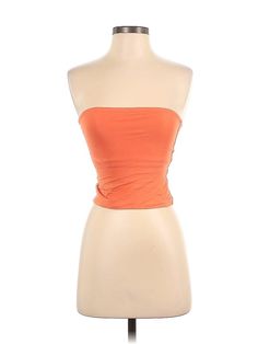 Everlane Tube Top Size: 2X-Small Orange Tops - used. 92% COTTON, 8% ELASTANE, Strapless, | Everlane Tube Top Orange Strapless Tops - Used - Size 2X-Small Solid Color Bandeau Tank Top For Spring, Everlane Stretch Tops, Fitted Orange Bandeau Tube Top, Orange Bandeau Tube Top For Spring, Orange Bandeau Tube Top, Orange Tube Top, Orange Top, Strapless Tops, Tube Top