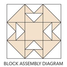 the block assembly diagram for a quilt