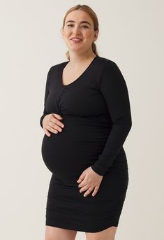 The Bodycon Maternity Dress is your stylish answer to this season’s festivities and many occasions to come. Pre-folded with an artful knot for a literal twist on the classic. Its wrap design doubles in function, flattering your curves and hiding its almost invisible nursing access. Made with a soft, stretchy high-quality jersey to give a beautiful body-hugging fit at every stage of motherhood.


Luxuriously draped soft jersey
Sustainable materials: 93% TENCEL™ lyocell and 7% elastane
Made in Tur Bodycon Maternity Dress, Pregnant Party Dress, Post Partum Outfits, Wool Wrap, Nursing Clothes, Beautiful Body, Nursing Dress, Maternity Dress, Sustainable Materials