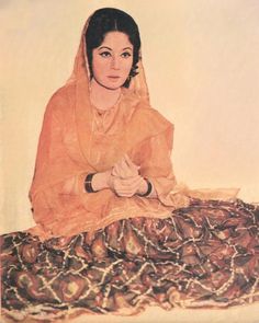 a painting of a woman sitting on top of a snake skin covered floor mat in front of a white wall