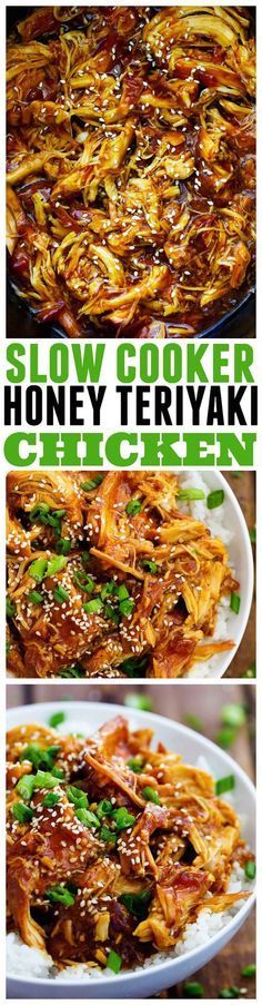 slow cooker honey teriyaki with green beans