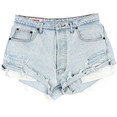 Summer Jean Shorts Outfit, Blue And White Jeans, Shorts Ripped, Destroyed Denim Shorts, Womens High Waisted Shorts, Vintage Denim Shorts, Summer Shorts Outfits, Ripped Denim Shorts, Light Blue Shorts