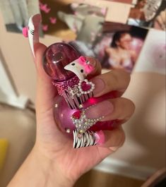 Long Duck Nails Y2k, Nails Acrylic Zebra Print, Duck Nails Inspo Y2k, Emo Duck Nails, Duck Nails 2000s, Duck Nail Designs Y2k, 2000s Duck Nails, Junk Nails Duck, Bling Duck Nails