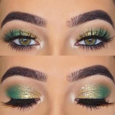 Eye Makeup For Prom Looks That Boast Major Glamour ★ Prom Eyes, Make Up Designs, Prom Eye Makeup, Eye Makeup Pictures, Smink Inspiration, Green Makeup, Eye Makeup Designs, Makijaż Smokey Eye, Elf Makeup