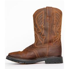 When you're on a job, you need boots that protect you. These Cody James Men's Broad Square Toe Western Work Boots feature a western stitched 11" shaft sits atop walking heel with a comfortable broad square toe profile while genuine leather surrounds your feet with a flexible shell of comfort. Inside, removable PU cushion insoles offer hours of comfort and support for all-day work or play. The durable, non-marking rubber outsole is oil and slip-resistant to keep your stride steady and safe. Cody Western Work, Boots Square Toe, Oxford Dress Shoes, Closed Toe Shoes, Square Toe Heels, Work Boot, Leather Cleaning, Suede Sandals, Work Boots