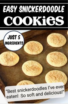 the recipe for easy snickkerdoodle cookies