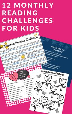 the 12 month reading challenge for kids