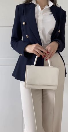 Fashionable Work Outfit, Elegante Casual, Formal Outfit, Classic Outfits, Suit Fashion