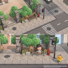 two screens showing the same scene in animal crossing