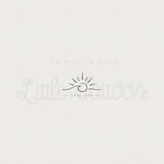 a white background with the words,'little stationery'and an image of a sun