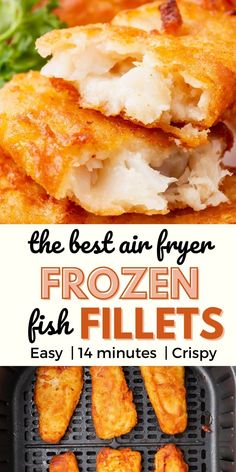 You won't believe how simple it is to make Air Fryer Frozen Fish Fillets! Frozen fish fillets are golden brown, crispy, and ready for dinner in just a few minutes in the air fryer! Frozen Fish Recipes, Air Fried Fish, Cod Fillets, Frozen Fish