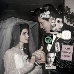 a black and white photo of a bride and groom