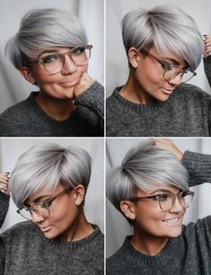 Kort Bob, Short Silver Hair, Short Hair Undercut, Blonde Pixie Haircut, Summer Hairstyles For Medium Hair