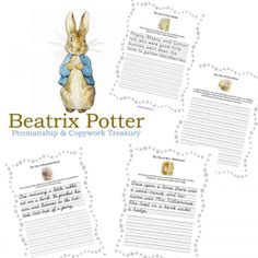 the book cover for beatrix potter